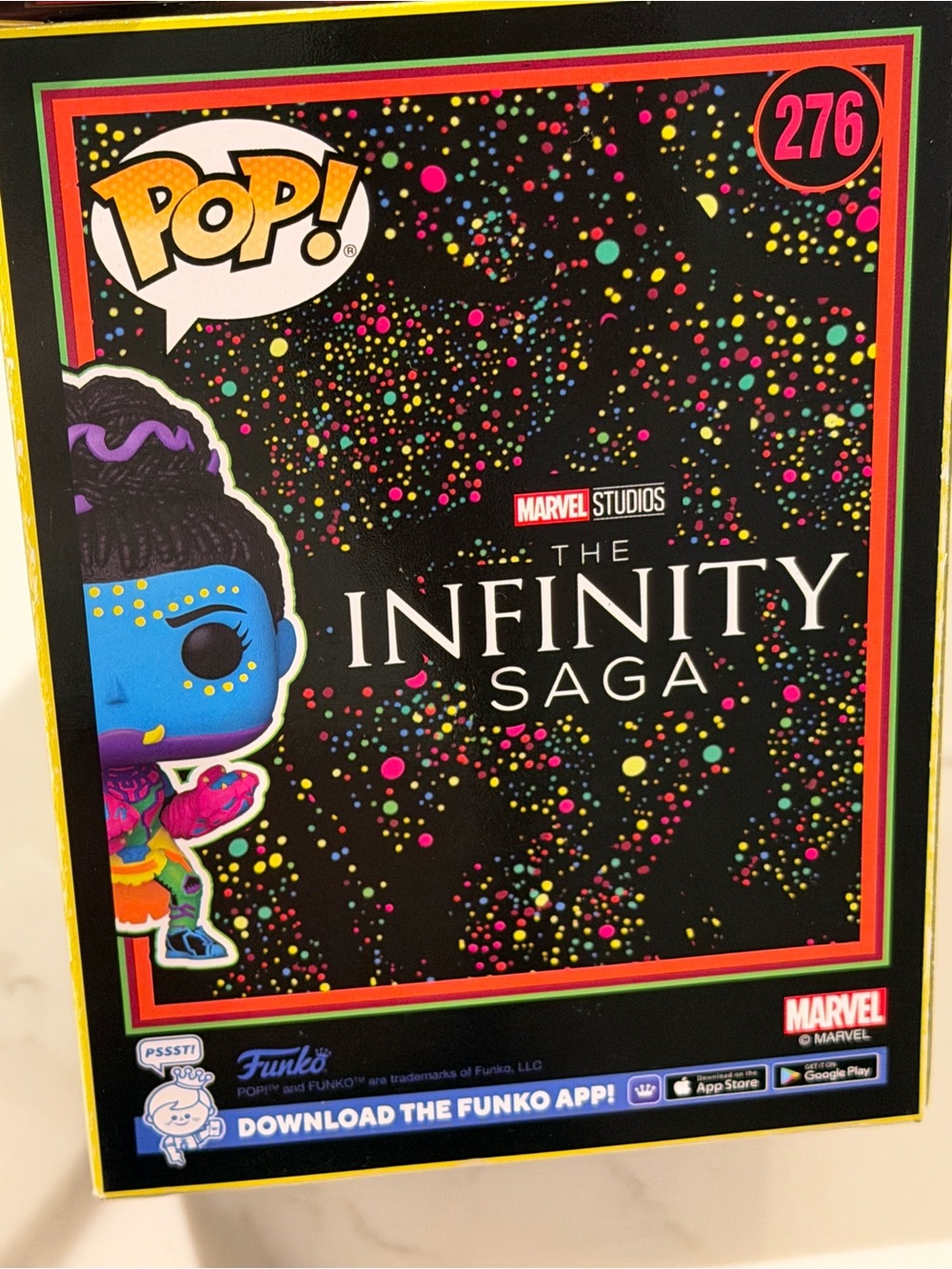 Funko Pop Black Panther Shuri #276 Blacklight Target Exclusive Vinyl Figure - Picture 4 of 5